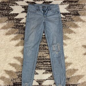 American Eagle Outfitters Light Blue Skinny Jeans